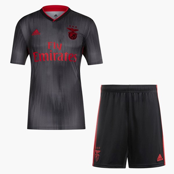 Camiseta Benfica Segunda equipación Niño 2019-2020 Negro Gris